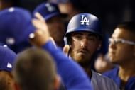 Cody Bellinger during a Colorado Rockies v Los Angeles Dodgers game.